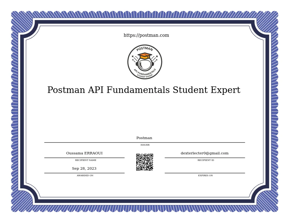 api fundamentals certificate